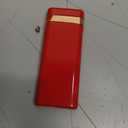 Slim Torch Lighter, Jet Flame Refillable Butane Lighter with Wheel Flint Ignition, Windproof & Adjustable Flame Mini Pocket Lighter, Great Gift for Men for Birthday, Christmas (No Gas) (Red)