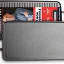 GreenPan x Bobby Flay Cast Iron Pre-Seasoned 16.5 x 9.5 Reversible Double Burner Griddle, Rectangular Grill, Helper Handles, Induction, Versatile Stovetop Oven BBQ & Fire, Indoor & Outdoor Use, Black