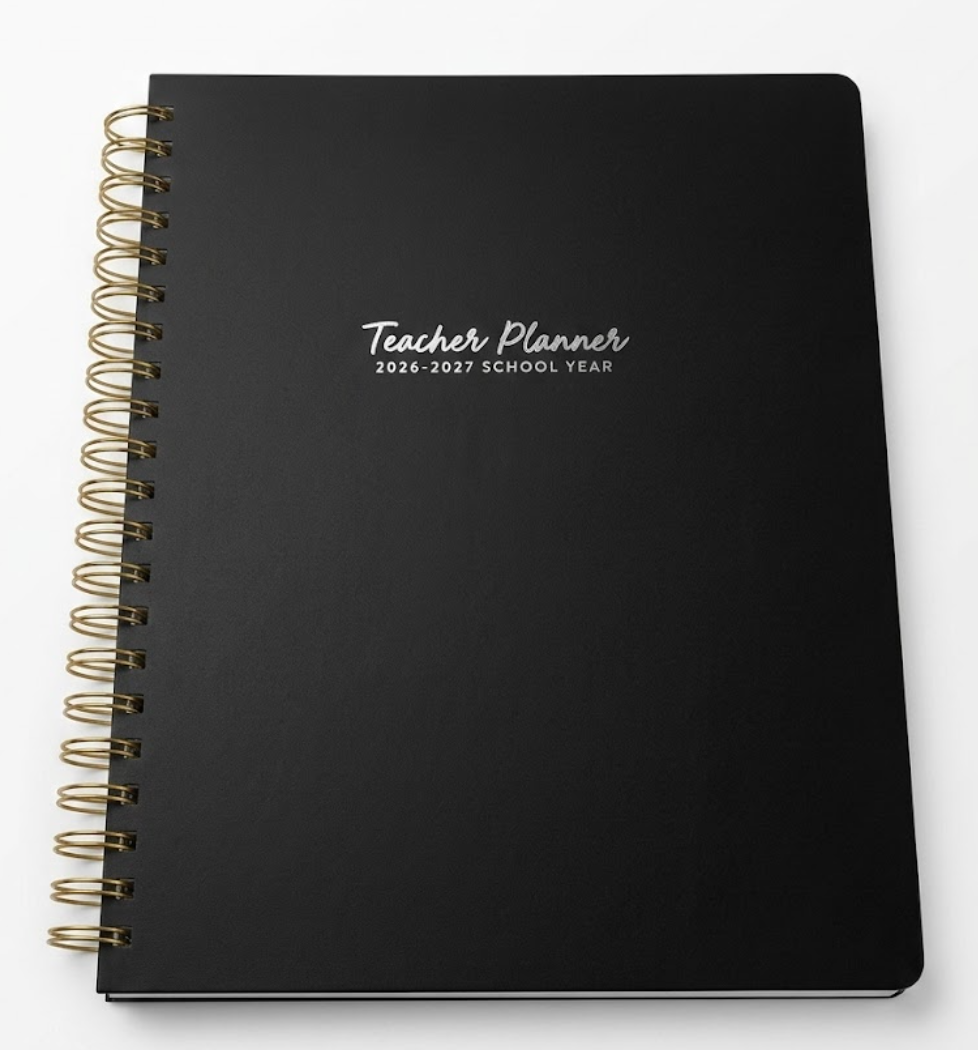 2026-2027 Planner - Planner 2026-2027 Weekly and Monthly, Jul. 2026 - Jun. 2027, 8" x 10", with Tabs, Thick Paper, Spiral Binding, Classic Black