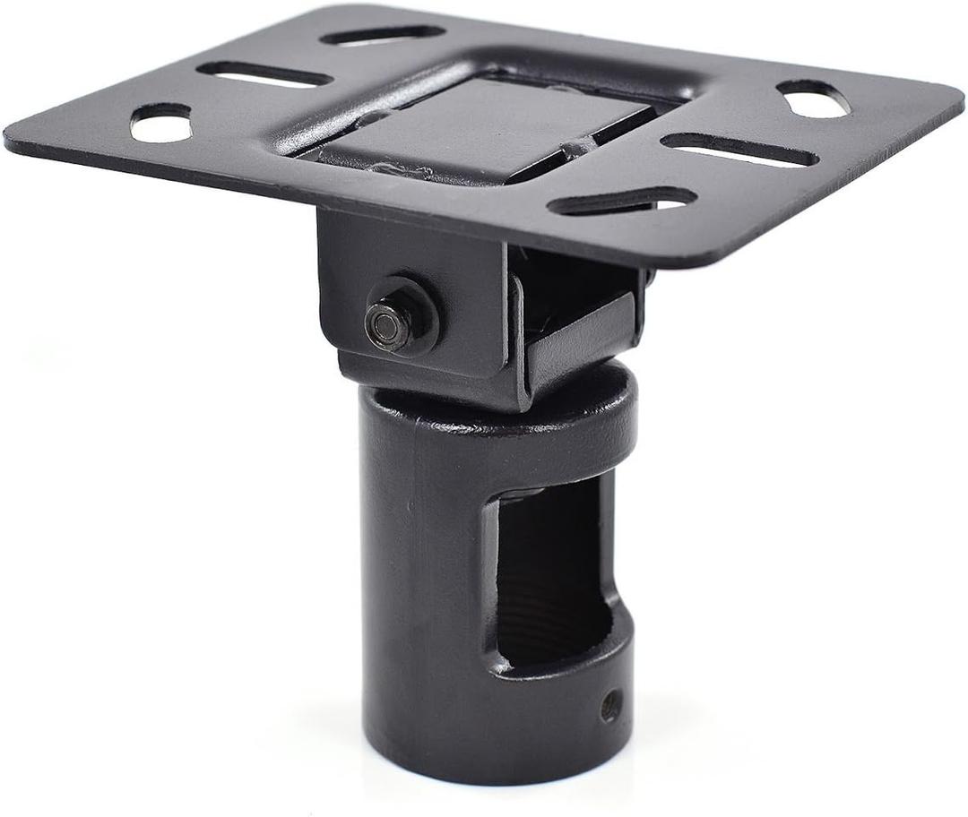 InstallerParts Adjustable Slanted Ceiling Plate for 1.5" NPT Pipe Ceiling Mount  Compatible with All InstallerParts 1.5" NPT TV Mounts