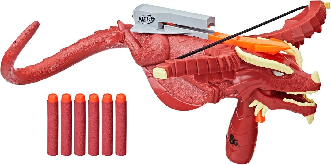 Nerf Dungeons & Dragons Themberchaud Dart Crossbow, 6 Elite Darts, D&D Outdoor Games, Blaster Toys, Ages 8 & Up, Medium
