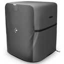 LIBZAKI Air Conditioner Cover Waterproof 600D Heavy Duty for Outside Units-Durable AC Cover Universal Sizes Square Fits up to 24” x 24” x 30”inches-Gray/Black