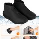 HTHOY&GOWY Shoe Covers Waterproof Silicone Rain Overshoes for Kids Men and Women