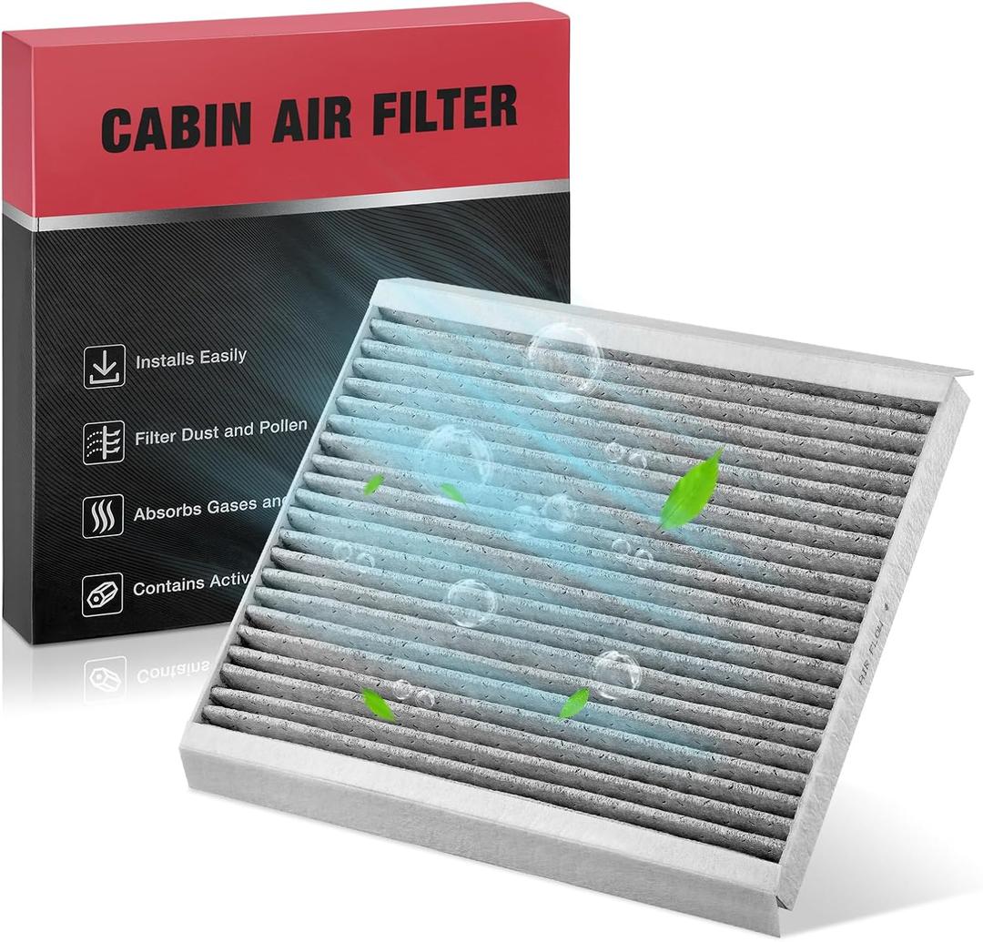 BDFHYK CF10728 Cabin Air Filter w/Activated Carbon Compatible with Hyundai 2008-2011 Accent, 07-16 Elantra, 13-14 Elantra Coupe, 13-17 Elantra GT, Compatible with Kia Forte, Forte5, Rondo, Forte Koup
