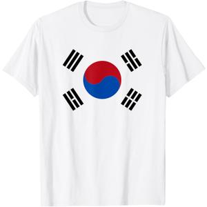 Korean Flag of Korea Novelty Men Women Kids Gift T-Shirt Small