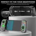 Mobile Gaming Controller for iPhone/iPad/iOS/Android Phone/Tablet/PC with Green Light, Wireless Gamepad for Xbox Cloud Gaming, PS Remote Play, Steam Link, CODM, Genshin Impact, Roblox, Minecraft