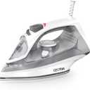 OSTBA 1600W Steam Iron for Clothes with Rapid Heating Nonstick Soleplate, Precise Thermostat Dial, Self-Cleaning, Anti-limescale, Drip Stop Function, 300ml Water Tank Clothes Iron