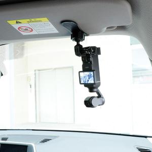 PellKing Car Visor Camera Mount for DJI Osmo Pocket 4 3-360 Adjustable Dashboard Vlog Kit, Perfect for Driving POV Videos, Travel Vlogging & Road Recording