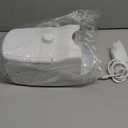 Bubble Machine, Automatic 18000+ Per Minute Big Bubbles Blower Maker for Kids Toddlers with 2 Speeds,6 Wands,Operated by Plugin or Batteries for Outdoor/Indoor Birthday Parties,Wedding (White)