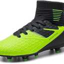 DREAM PAIRS Boys Girls Soccer Cleats Youth Firm Groud Outdoor Sport Athletic High Top Football Shoes for Little/Big Kid Size 27