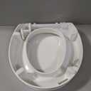 KOHLER 25876-0 Hyten 3" Height, Elevated Soft Close Round Toilet Seat, Contoured Seat with Grip-Tight Bumpers, Quick-Attach Hardware, White