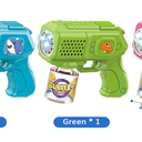 Bubble Guns with Bubble Solution- 3 Pack, Bubbles Gun, Blaster, Blower, Maker, Machine for Boys Girls, Birthday Gifts for Ages 3 4 5 6 7 8 Year Old Kid, Outdoor Toys for Toddlers, Party, Wedding (Blue+green+yellow)