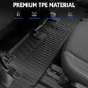 Floor Mats for Nissan Pathfinder 2022-2025 2026, All Weather Floor Mats Trunk Cargo Liner with Backrest Protectors and Door Sill Guards Accessories, Full Coverage Set (Fit 7/8 Seats)