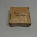 Ravinte 10 Pack Brass 2-1/2 Inch Hole Center Champagne Gold Handles Square Cabinet Hardware Stainless Steel Pulls for Kitchen Cupboard Drawers 4 Inch Overall Length