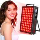 Red Light Therapy for Face and Body, Infrared Light Therapy with Timer & Remote Control, Quad Wave 660nm 850nm 630nm 940nm Near Infrared Light Therapy Panel Portable Dual Chip LED Device for Body