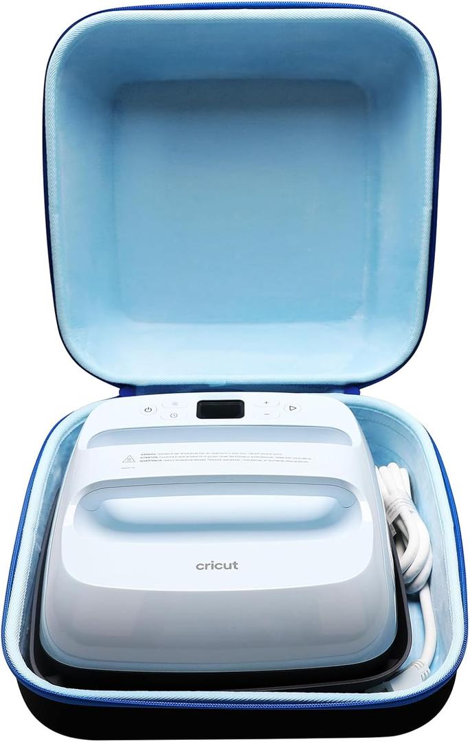 LTGEM Case Compatible with Cricut EasyPress 2/3 Smart Heat Press Machine(9"x9"), Blue LTGEM Case Compatible with Cricut EasyPress 2/3 Smart Heat Press Machine(9"x9"), Blue