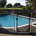 WaterWarden 4 Pool Gate, Pool Fence Gate - 30 Wide, Self-Closing and Removable Pool Door, Coordinates with 4x12 ft Outdoor Child Safety In-Ground Pool Fencing, Easy DIY Installation,Black