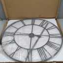 36 Inch Extra Oversized Large Giant Modern Decorative Wall Clock,Vintage Industrial Farmhouse Black Metal Big Roman Numeral Large Clocks for Living Room Decor,Entrance Fireplace,Dinng Room