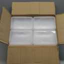 Zhehao 20 Pack 8''x5.5''x2'' Large Clear Pencil Boxes for School Bulk Plastic Pencil Case with Lid Stackable Crayon Storage Box Organizer for Kids School Supplies Classroom Stationery(White)