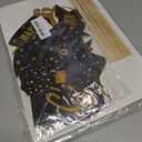 New Years Eve Party Supplies 2026, NYE Decorations Photo Booth Props Kit With Glitter Frame, Black Gold Funny Glasses & Mustache For Selfie (Pack Of 17)