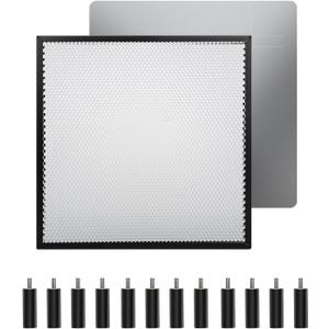 Creality Honeycomb Working Table Set 320x320mm Steel Honeycomb Laser Bed for Laser Cutter Engraver with Steel Sheet and 12 PCS Laser Engraver Raiser for Creality Falcon Laser Cutter and Engraver