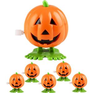 The Dreidel Company Halloween Pumpkin Wind-Up Toys, Birthday Party Favors, Novelty Toys for Boys and Girls, 2" Inches (48-Pack)