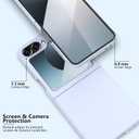 3 x for Samsung Galaxy Z Flip 6 Case, Slim Thin Shockproof Hard Protective Phone Case Cover (Purple)