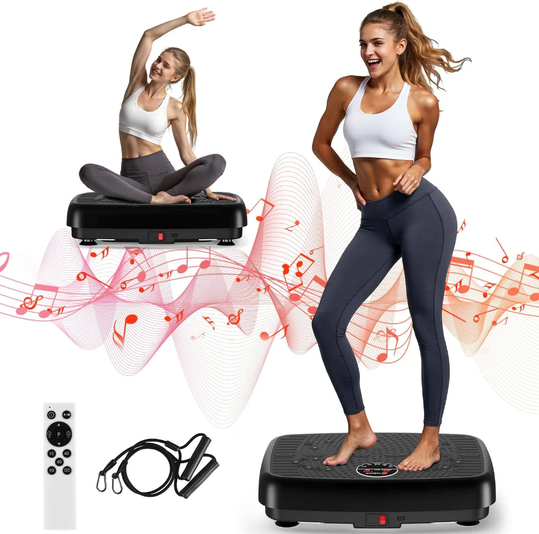 EvoSpark 2025 Upgraded Double Motors Vibration Plate Whole Body Exercise Fitness