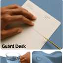 YSAGi Leather Desk Protector, Office Mat, Large Mouse Mat, Non-Slip PU Leather Blotter, Laptop Desk Pad, Waterproof Writing Pad for Office and Home (Blue, 47.2" x 23.6")