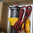 RUGCEL WINCH 2500lb Electric Winch,ATV UTV Towing Trailer Winch,with Roller Fairlead, Mount Plate