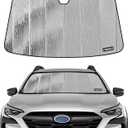 Pigenius Windshield Sunshade for Subaru Legacy/Outback 2023-2025 Eyesight, Reversible Silver/Black