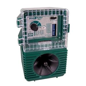 Bird-X BirdXPeller Pro Electronic Bird Preventer Version 1, Sonic Decoy Device, Perfect for Pigeons, Starlings, Sparrows, and Gulls, Covers up to 1 Acre, 3-5 kHz Frequency