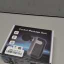 Mini Massage Device with 10 Massage Heads, Percussion Deep Tissues Handheld Muscle Massager, 8mm Amplitude High-Intensity Massager Device for Pain Relief for Office Gifts for Her, Home, Athletes (Black)