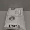 NICETOWN White Sheer Linen Curtains for Living Room 84 inch Length 2 Panels Set, Grommet Semi Sheer Privacy with Light Filtering Flax Window Treatments for Bedroom, W52 x L84