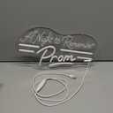 Sneignon “A Night to Remember Prom” Neon Sign, Prom Night Neon Sign, USB Powered Dimmable LED Neon Light for Teen Room, Graduation Party, Prom Night Decoration, Photo Backdrop, Party Wall Decor