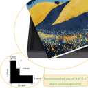 11x14 Canvas Floater Frame with 0.6"-0.9" Deep, Canvas Floating Frame for Oil Painting, Art Prints Artwork Frames(11"x14",Black)