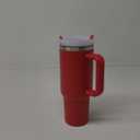 New Version 40oz Stainless Steel Vacuum Insulated Tumbler with Lid and Straw for Water, Smoothie and More, Iced Tea or Coffee (Christmas Red)