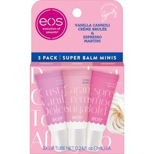 eos Limited Edition 24H Moisture Mini Super Balm, Dolce Vita - Hydrating, Moisturizing Lip Treatment, For Dry Lips, Travel Size, Shea Butter, Cruelty-Free, 0.169 fl oz, 3-Pack