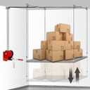 Overhead Garage Storage Lift - Heavy-duty Ceiling Mounted Garage Storage Lift System, Supports 8-16ft Ceilings, for Organization, 300lbs Weight, Compatible Bronco, Wrangler (Deck Not Included)