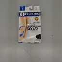 Truform 20-30 Mmhg Compression Stockings for Men & Women, Thigh High Length, Dot Top, Closed Toe, Black, Large (20-30 Mmhg) (Large (1 Pair))