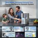 PHILIPS Reverse Osmosis Water Filter Countertop ADD6928DG/37(Cold&Hot), 6-Stage Mineralization Filtration System with Aquaporin Tech, Large Capacity for Family, 6L Tank,1.8L Jug, Reduce TDS