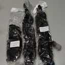 Afro Kinkys Bulk Human Hair 3 Packs 16 Inch Kinky Curly Human Braiding Hair Bulk for Twist Dreadlocks Extensions Marley Twist Braiding Hair(1B, 16 Inch 3 PACKS)