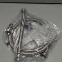 4Ft Steam Dryer Hose Kit by Puxy Blue Includes 4Ft Braided Stainless Steel hose with 90 Degree Elbow, 1Ft Inlet Adapter Hose, Y-connector - Burst Proof Line Fit for All Steam Dryers