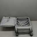 biaggi Runway Hybrid Expandable Underseat Carry-On  Lightweight TSA-Approved Polycarbonate Travel Bag, Perfect for Getaways & Long Weekends (Expandable Underseater, Grey)