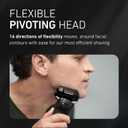 Panasonic Electric Razor for Men, Electric Shaver for Men, ARC5 with Premium Automatic Cleaning and Charging Station, Wet Dry Shaver, Cordless Razor, with Pop-Up Trimmer ES-LV97-K, Black