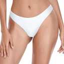Ocean Blues Women's Cheeky Brazilian Cut Bikini Bottom, Sma