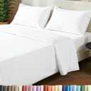 Extra Thick Heavyweight Full Size 4 Piece Sheet Set  High End Super Luxury Bed Set  Premium Heavyweight Hotel Quality Sheets with Deep Pockets - Easy-Fit - Ultra-Soft, Warm and Wrinkle Free - White