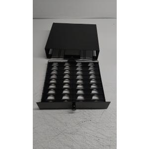 Bartesian Pod Drawer - Compatible with Bartesian & BLACK+DECKER Cocktail Machines (Metal Black/36 Pods)
