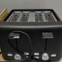 Amazon Basics 4 Slice Toaster, 7 Browning Settings, Extra Wide Slots for Bagels and Specialty Breads, Removable Crumb Tray, Cancel/Defrost/Bagel Buttons, 1500W, Black & Silver