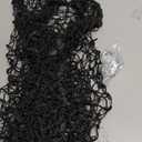 Lazebox Stuffed Animal Net Hammock for Plushie Toys, Stuffed Animal Hammock Corner for Kids' Room Decor, Ideas for Organizing Stuffy Collection, Easy to hang with Anchors & Hooks, 1 Pack, Black